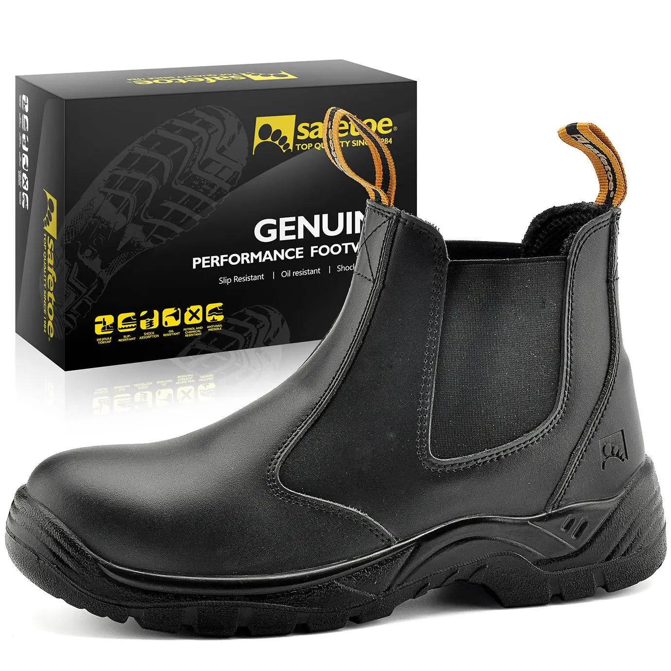 Waterproof Leather Light Weight Steel Toe Cap work boots For Men And Women