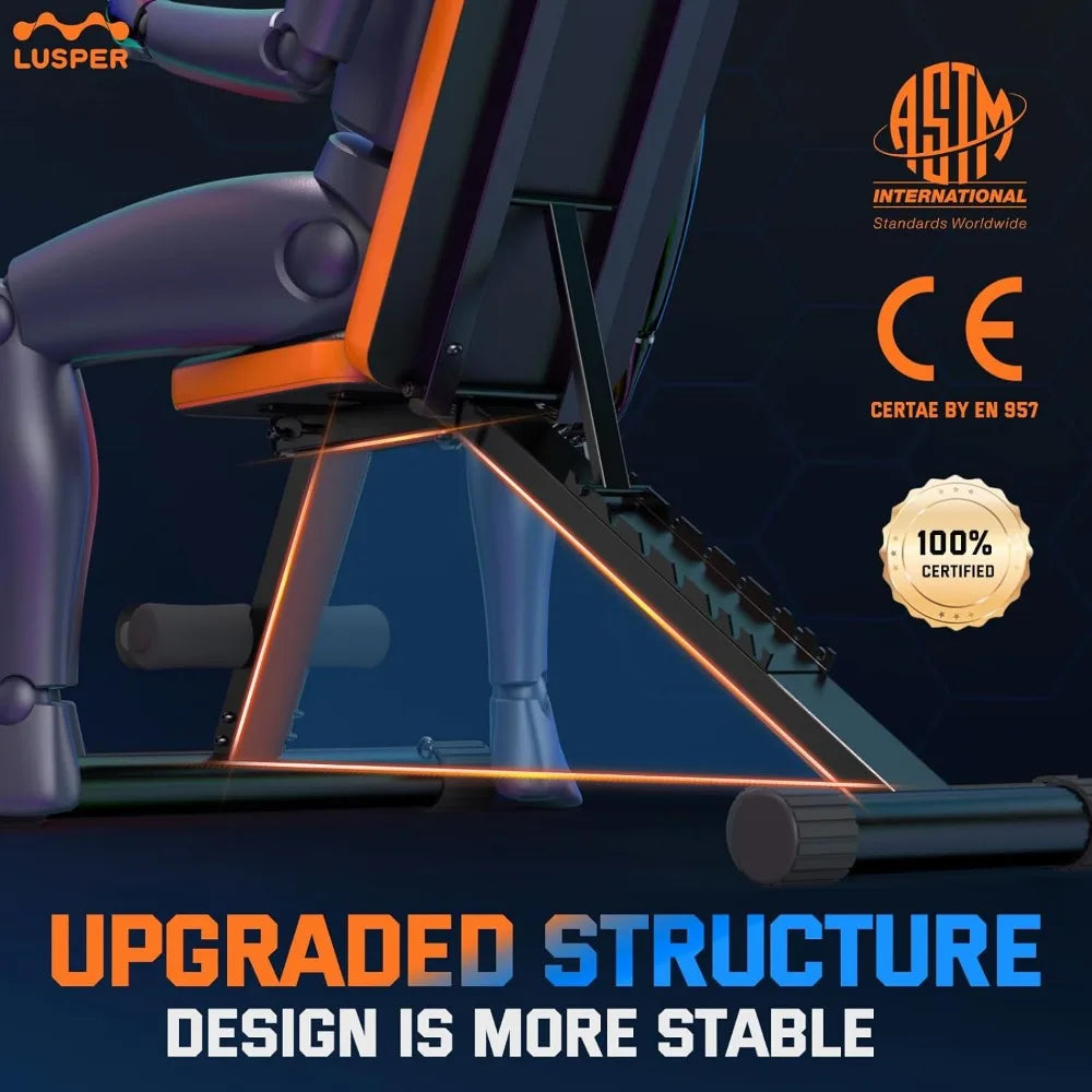 Adjustable and Foldable Multi-Purpose Weight Bench for you're Home Gym