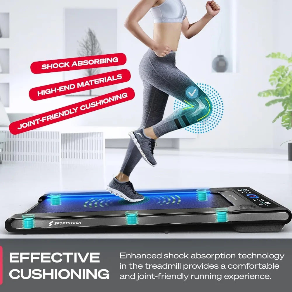 No Installation Freight free Quiet Portable 300lbs Under Desk Treadmill for Home Office with Remote Control