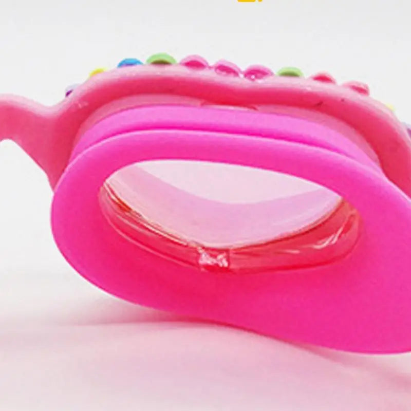 New Waterproof girl's Swimming Colorful Heart Shape UV Fogging Proof Goggles