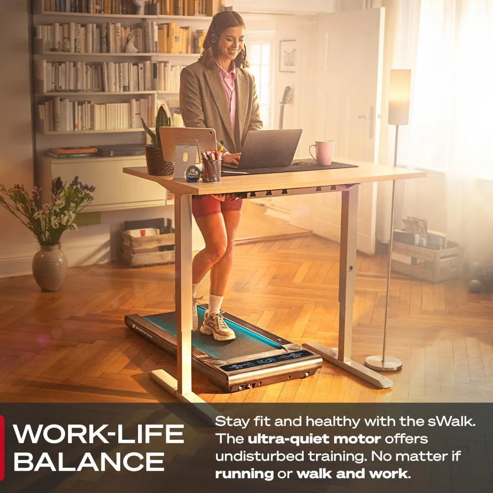 No Installation Freight free Quiet Portable 300lbs Under Desk Treadmill for Home Office with Remote Control