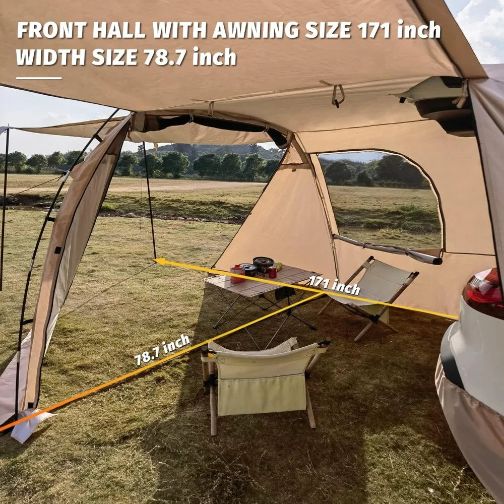 Tailgate Shade Awning SUV Car Tent for Camping