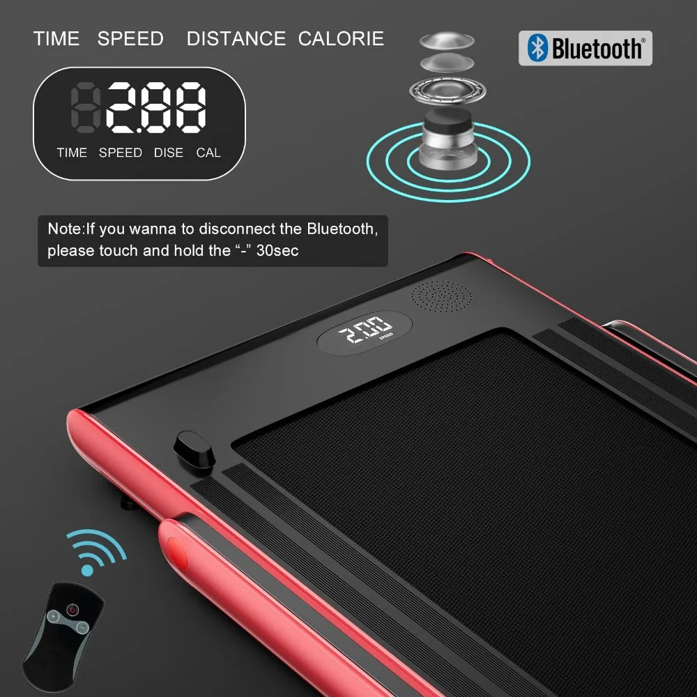 Folding Super fit Under Desk Electric Treadmill, Installation-Free with Remote Control