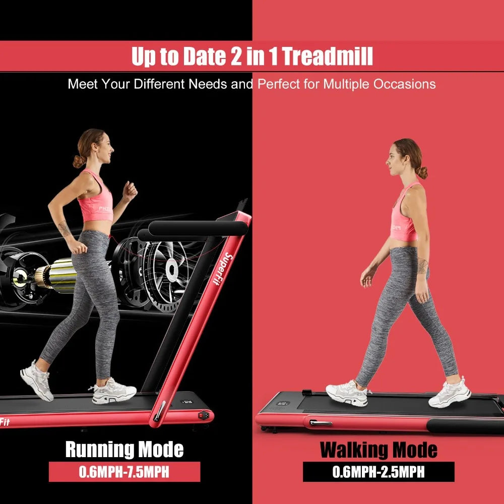 Folding Super fit Under Desk Electric Treadmill, Installation-Free with Remote Control