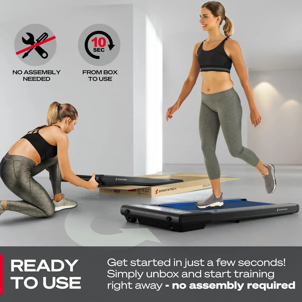 No Installation Freight free Quiet Portable 300lbs Under Desk Treadmill for Home Office with Remote Control