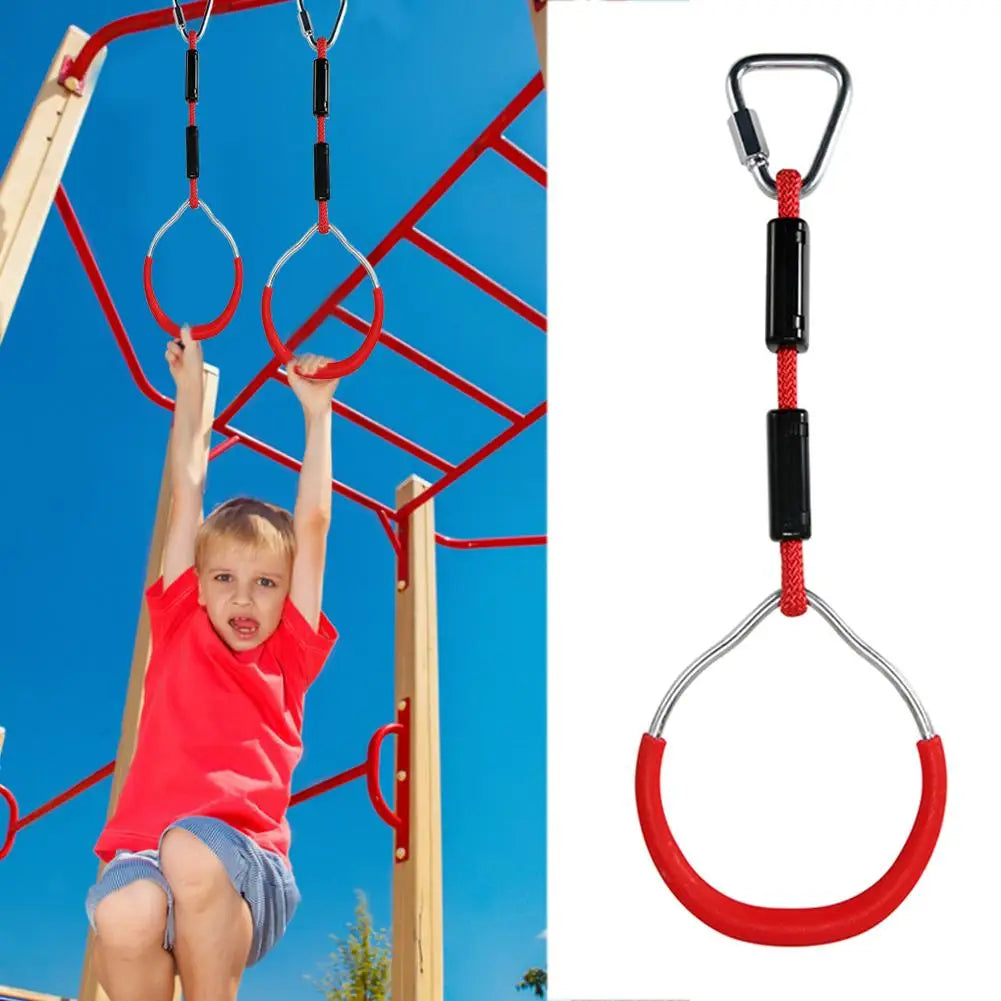 3PCS/lot High Quality Gymnastic Swing Bar Rings Colorful Backyard Outdoor Gymnastic Ring