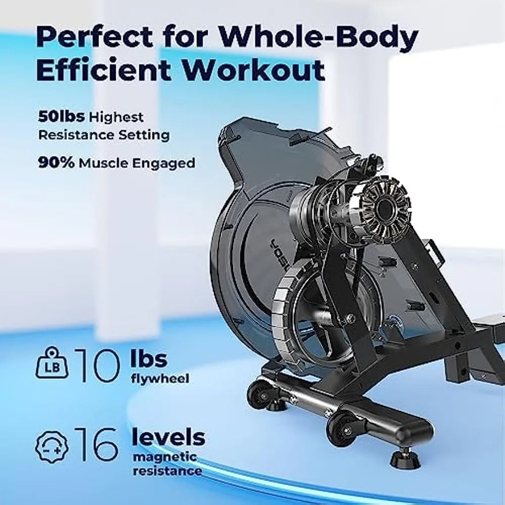 YOSUDA Magnetic/Water Rowing Machine 350 LB Weight Capacity for Home Use with with Bluetooth