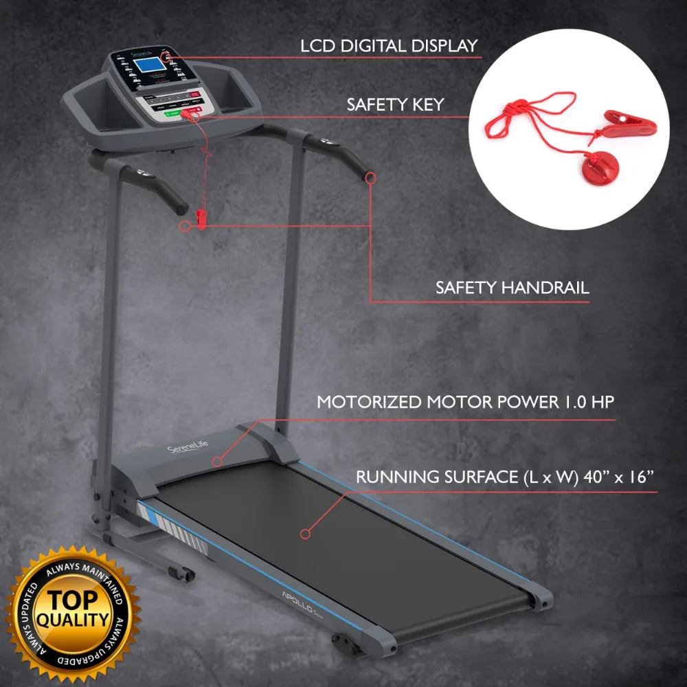 Serene Life Folding Treadmill