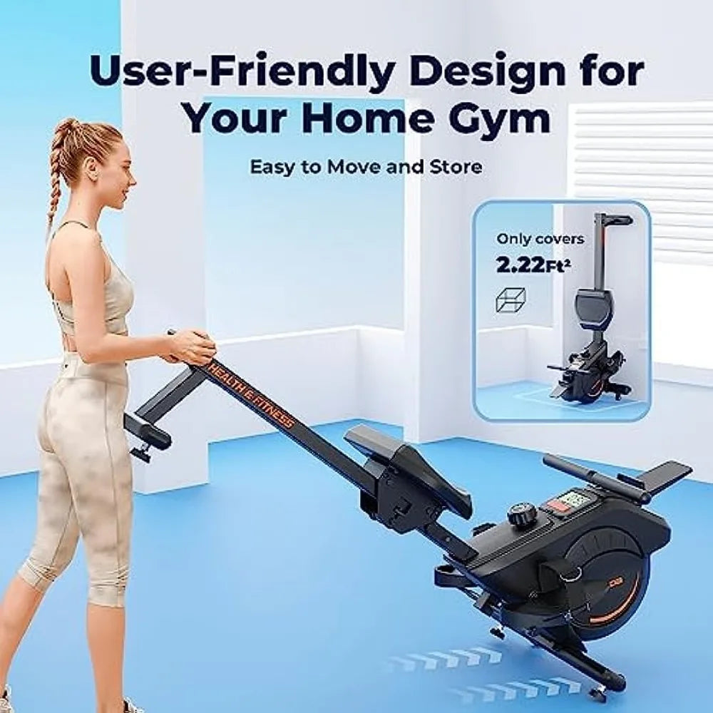 YOSUDA Magnetic/Water Rowing Machine 350 LB Weight Capacity for Home Use with with Bluetooth