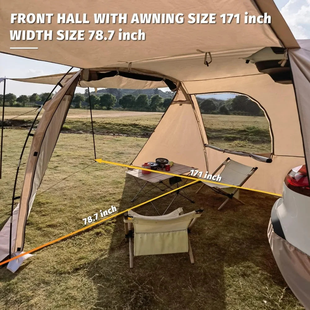 Tailgate Shade Awning  SUV Car Tent for Camping