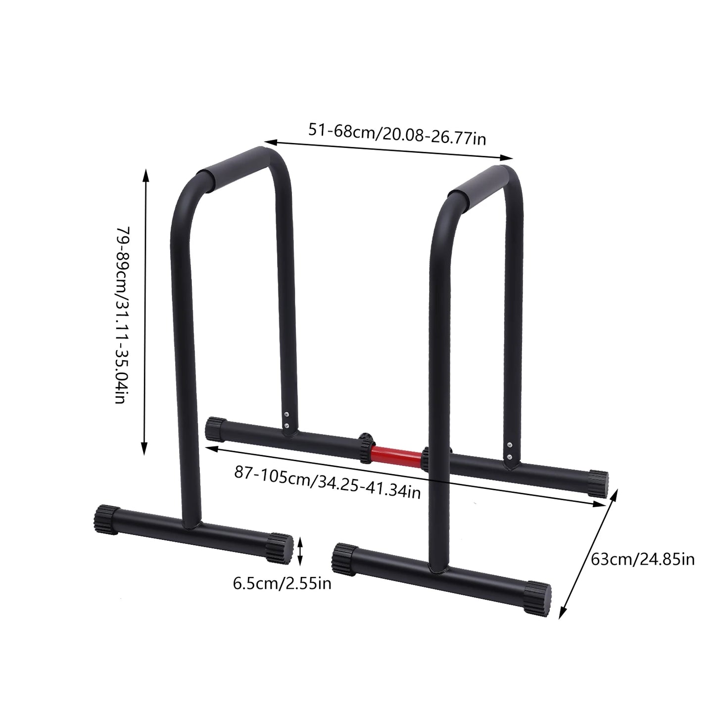 Home Heavy Duty Adjustable, 440 lbs. Steel Dip Station