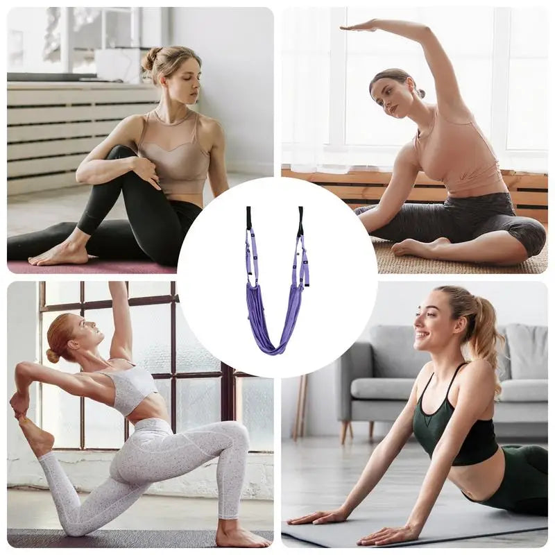 Pull Rope Aerial Yoga Strap Stretch Leg Splits Female Gym Belt