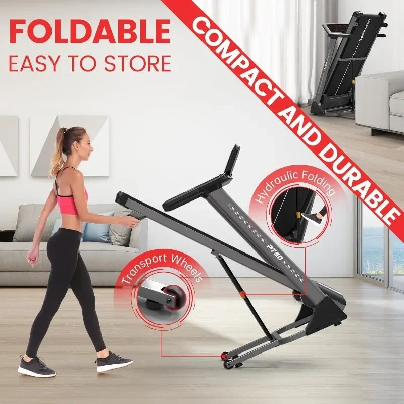 Foldable Treadmill for Home with 25 Preset Programs, Heart Rate Monitor, with Bluetooth Connectivity