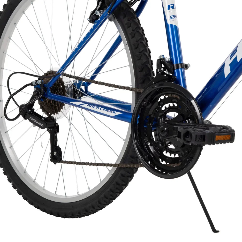 2023 New Huffy 26-inch Rock Creek Men's Mountain Bike, Blue