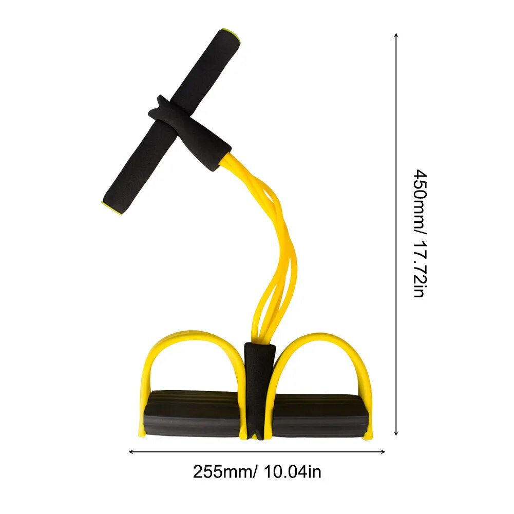 TPE Puller Pedal Ankle Abdominal Exerciser Sit-up Pull Rope Expander - thefitnesstrainingshop