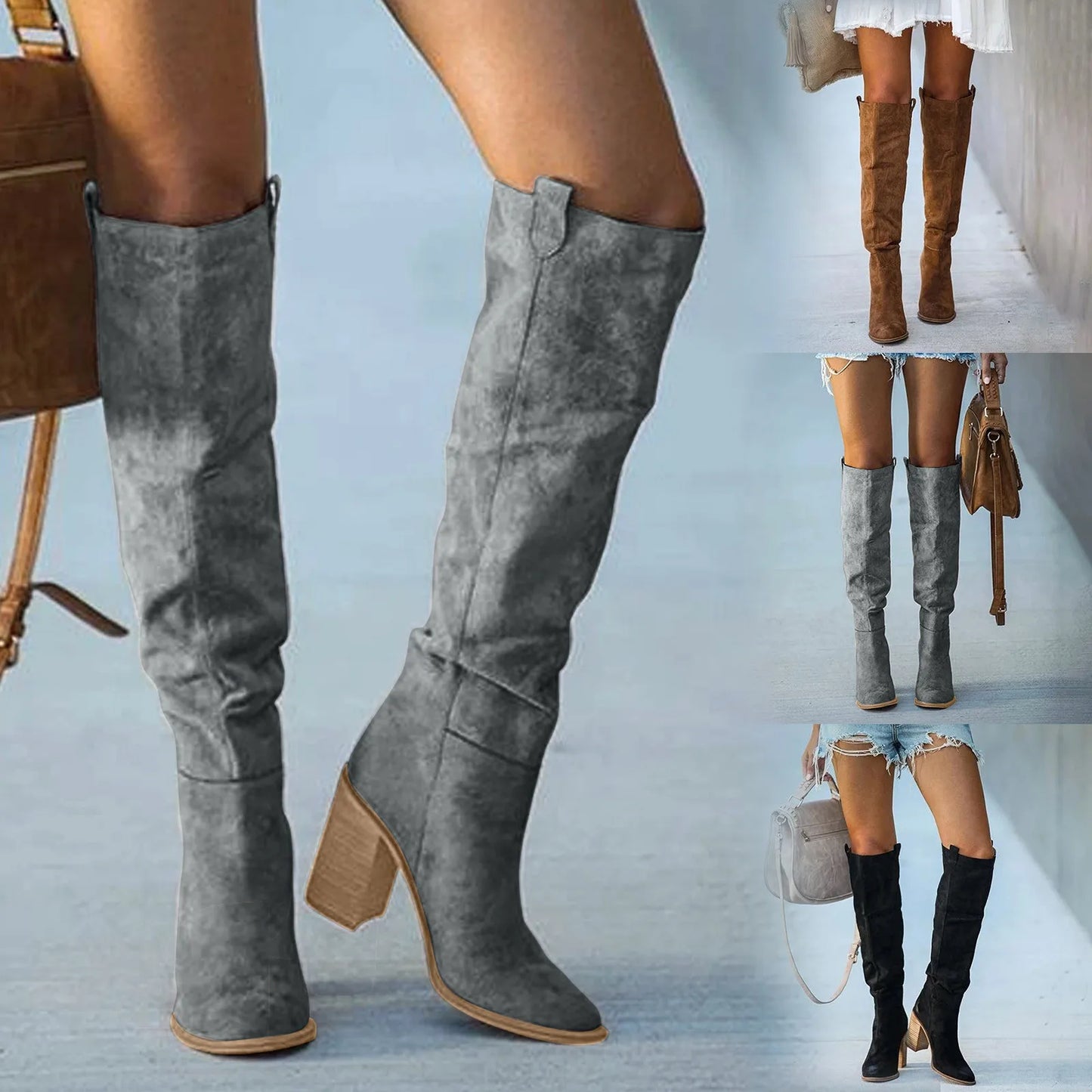 Fashion Casual Vintage Retro Long Knee High Boots